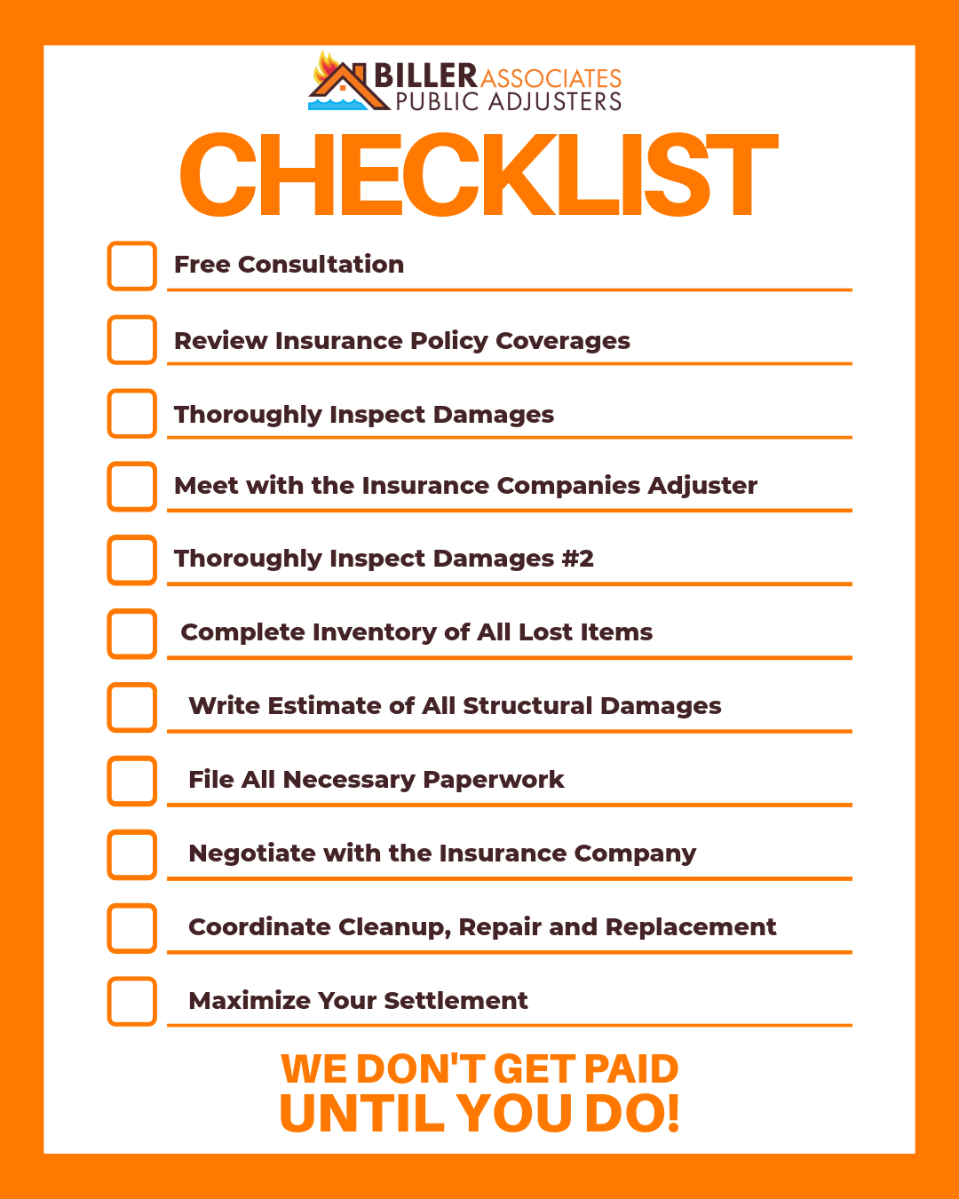 Biller Checklist Post